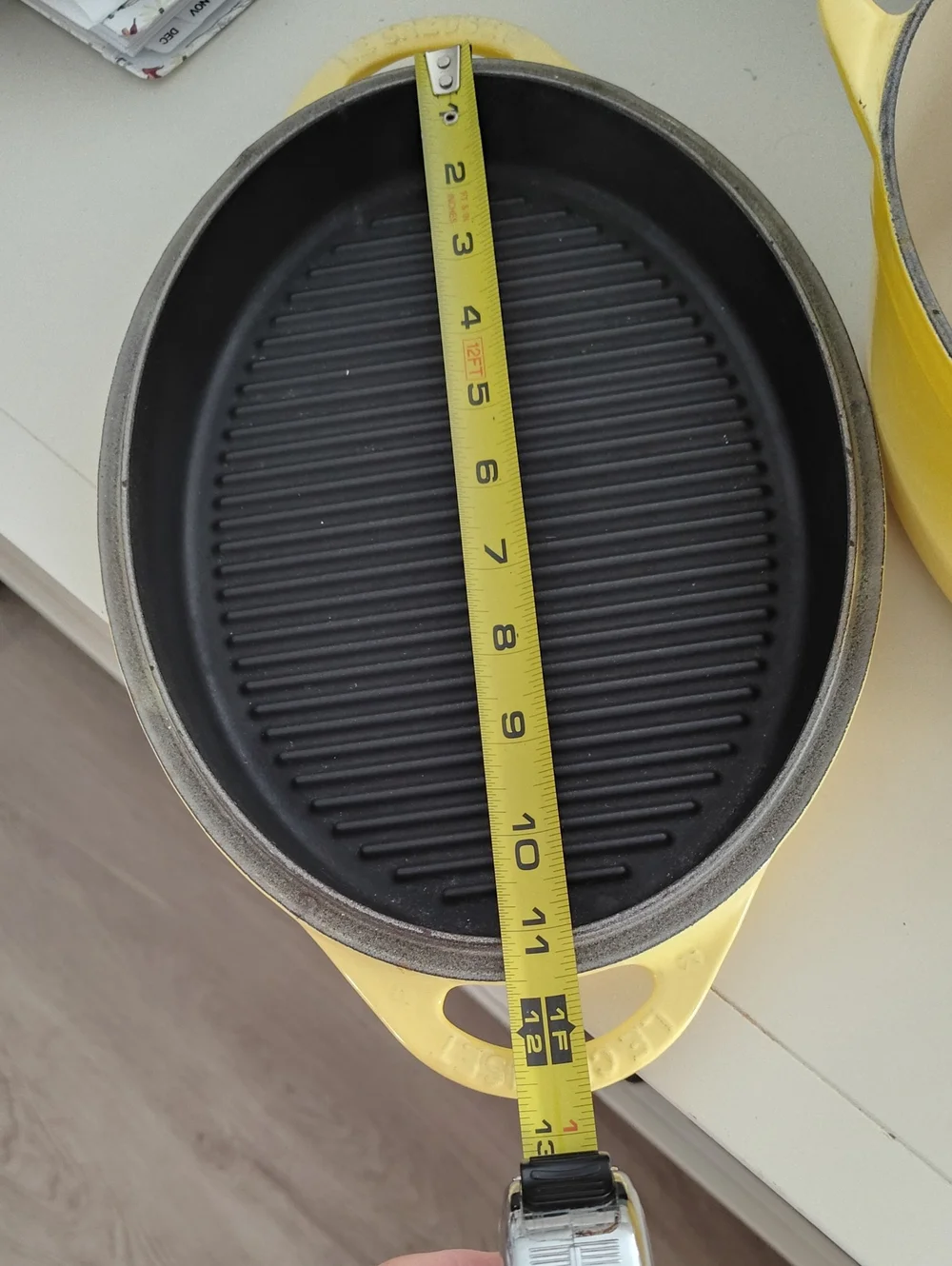 Le Creuset Dutch Oven With Grill Lid 2 In 1 Rare Soleil Color